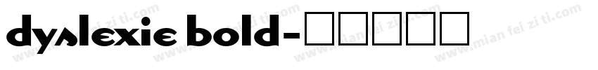 dyslexie bold字体转换